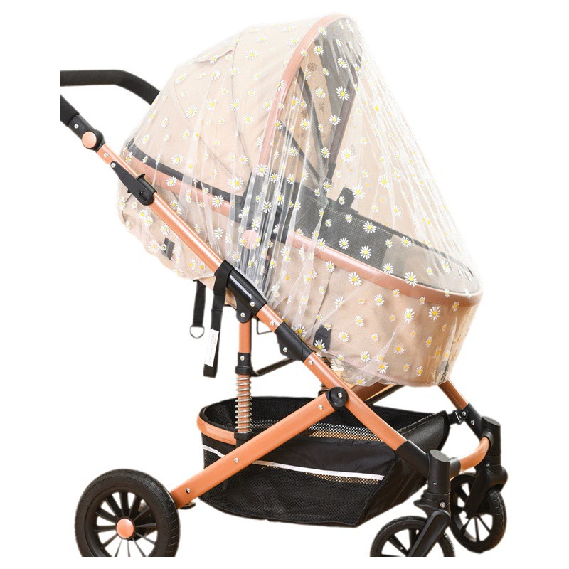 Детская коляска противомоскитная сетка полное покрытие с принтом для коляски противомоскитная сетка повышенное шифрование детский зонт противомоскитная сетка чехол Универсальный