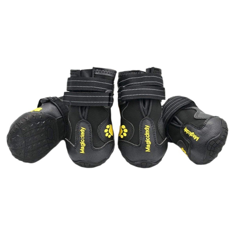 Zapatos de perro otoño e invierno cálido Guangzhou Comercio exterior mascota perro pie cubierta impermeable perro botas perro zapatos transfronterizos