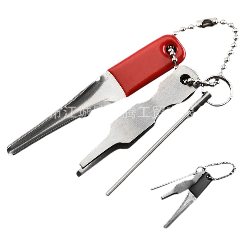 Venta de fábrica herramientas de pesca rápido anudar dispositivo gancho rectificado dispositivo sub-línea anudar dispositivo