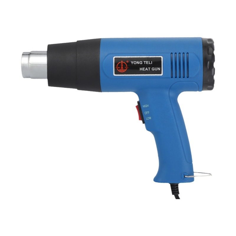 Ventas Directas de la fábrica 2000W industrial pistola de aire caliente pistola de aire de alta temperatura herramienta de película del coche pistola de aire caliente ventilador