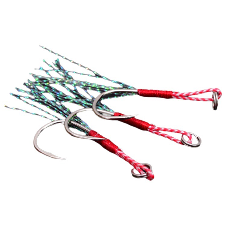 Gancho de pesca en barco con alambre brillante Placa de hierro gancho de pesca gancho mar pesca Luya plomo gancho pesca Pesca engranaje venta al por mayor