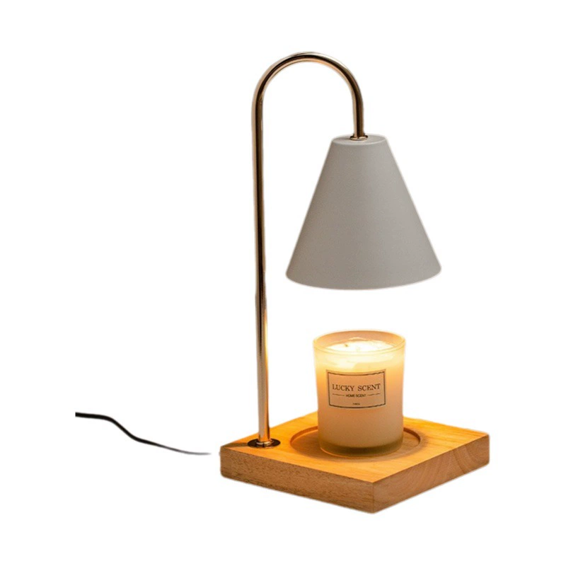 Ароматическая лампа для плавления воска аромат эфирное масло плавящаяся Свеча лампа спальня прикроватная деревянная ночник атмосфера настольная лампа