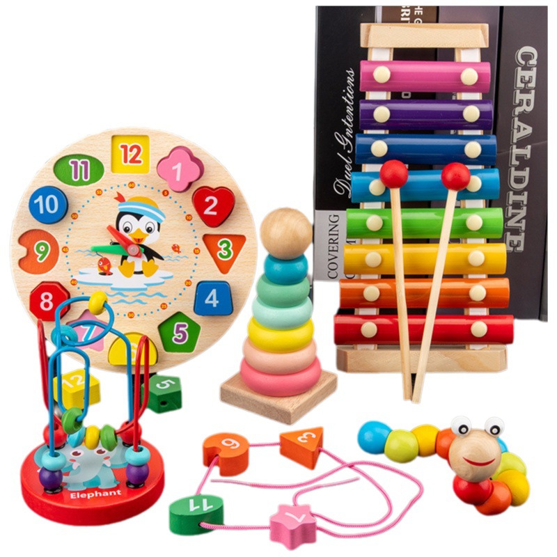 Cpc Orff infantil ocho tonos piano de percusión 1-3 años torre de arco iris conjunto de pilares jardín de infantes rompecabezas para bebés juguetes de educación temprana