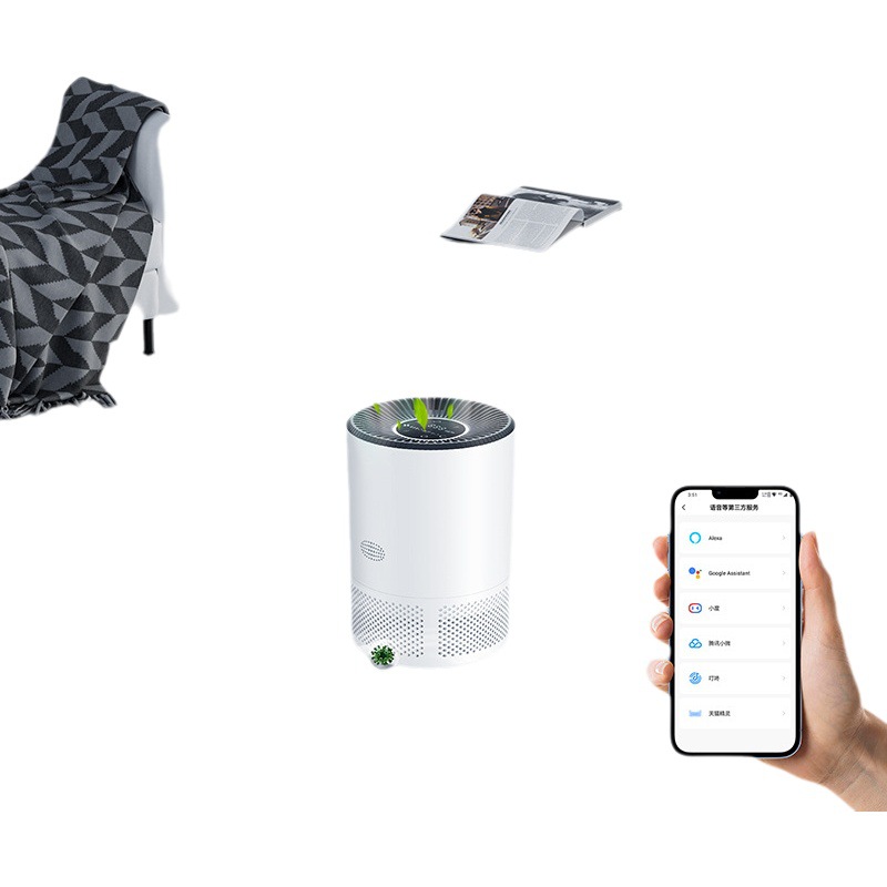Nuevo purificador de aire hogar inteligente APP control formaldehído eliminación de olores PM2.5 purificador de aire