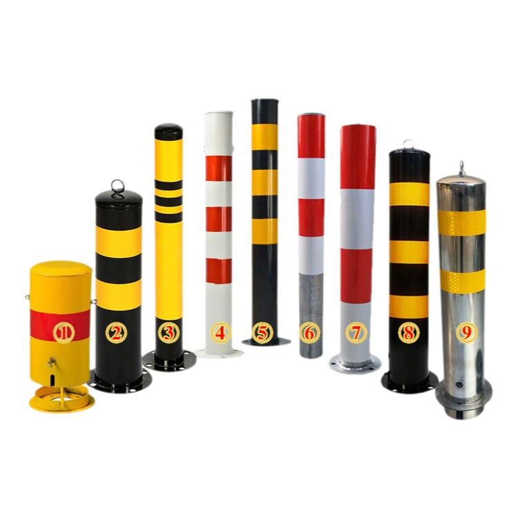 Металлическая фиксированная Противоударная колонна подвижная Встроенная предупреждающая колонна оцинкованная стальная труба сечение свая утолщение изоляционная колонна
