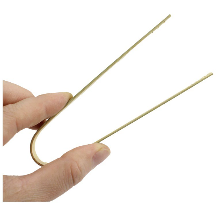 Бамбуковые приборы: щипцы для еды из бамбука, зеленые бамбуковые щипцы, окрашенные бамбуковые щипцы, щипцы для хлеба. Прямые поставки с завода. Пищевые, для закусок, с защитой от ожогов.