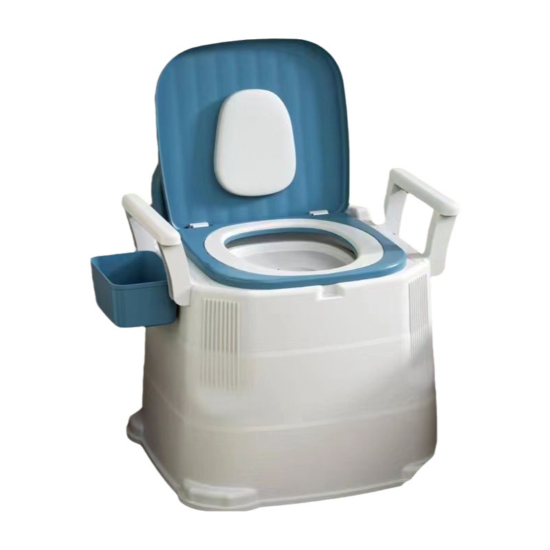 Inodoro de plástico portátil inodoro adulto al por mayor portátil simple trabajadores temporales escupidera Silla de inodoro Anciano