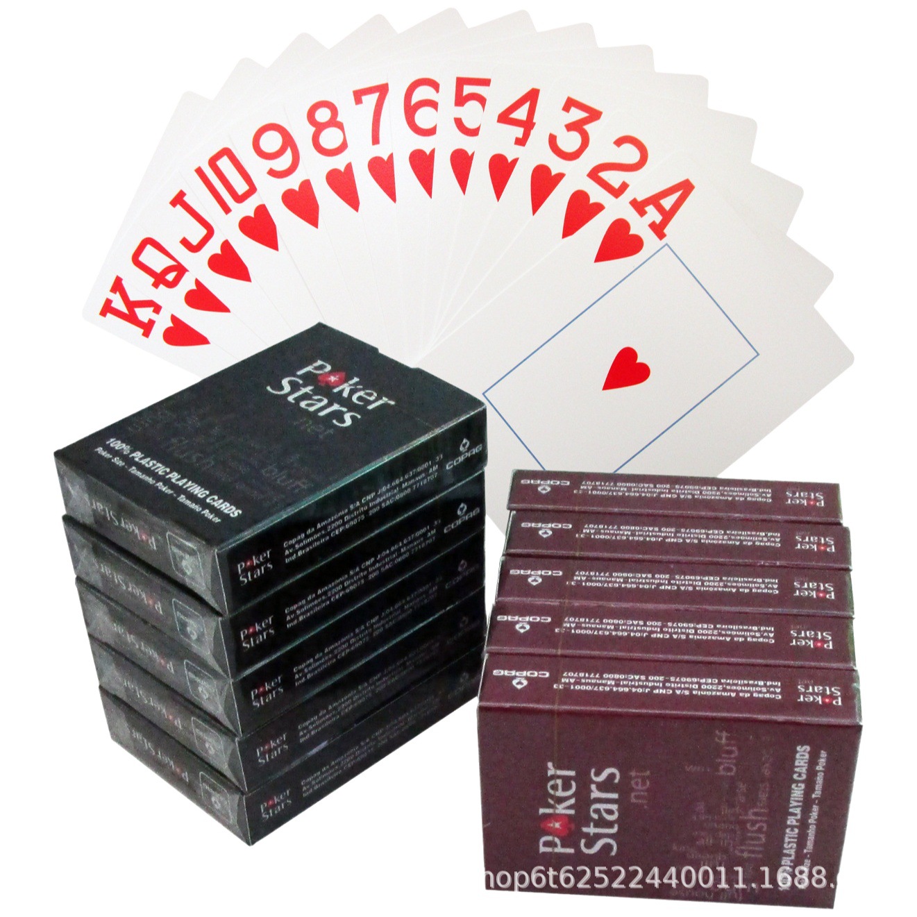 Plástico helado naipes de impresión lavable PVC poker rojo y negro dos colores opcional amarillo arena fina de plástico