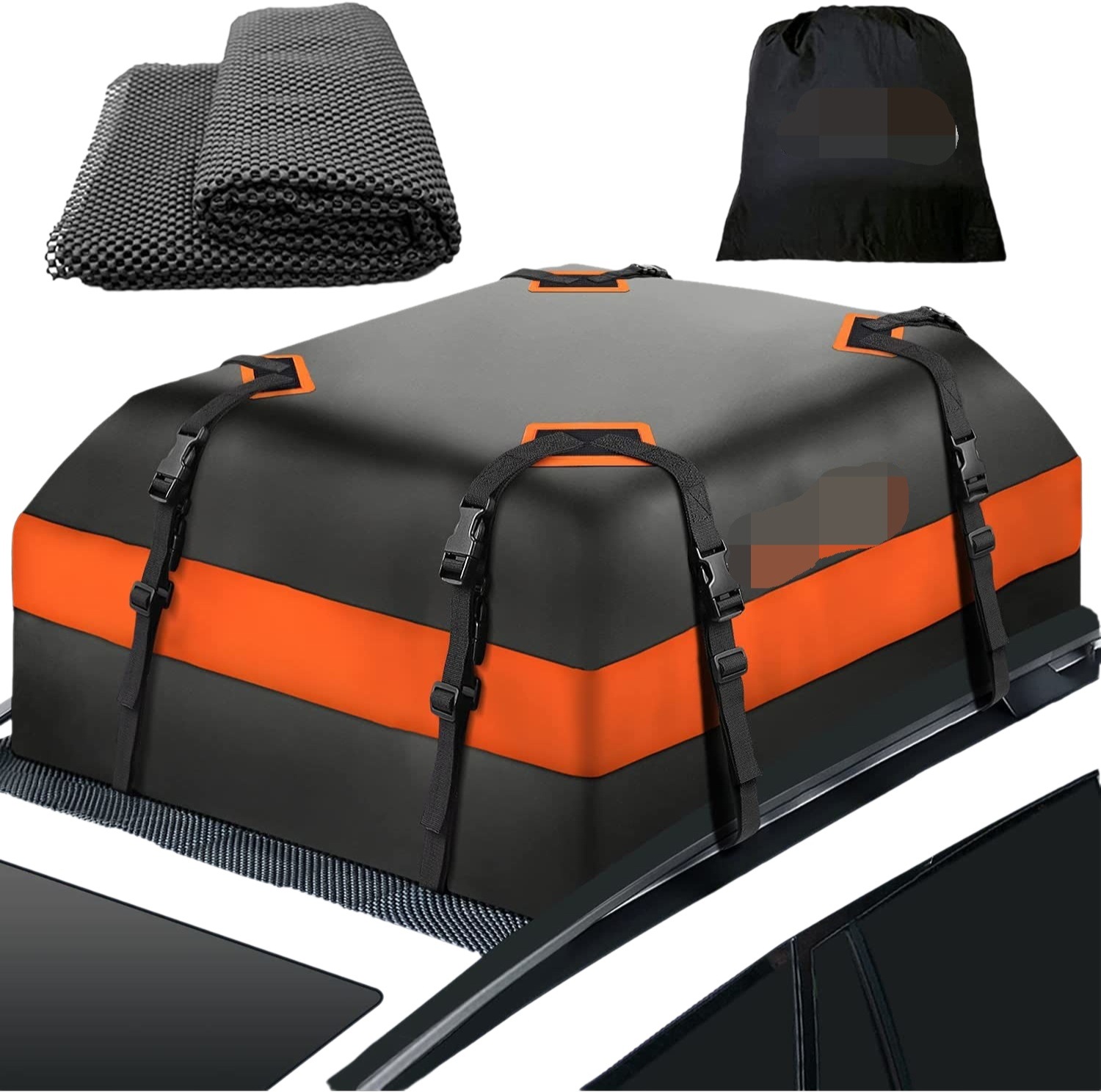 Fabricante en stock Venta caliente transfronteriza 15 pies cúbicos tensión coche techo bolsa de equipaje, techo bolsa impermeable, Coche