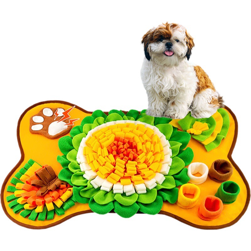 Olor de perro mascota transfronteriza juguete pad gato y perro olor pad lavable diversión comida escondite rompecabezas Slow Food olor pad