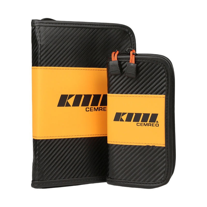 Comailei Road Yama boca bolsa de lentejuelas bolsa de equipo de pesca caja de almacenamiento cabeza de plomo gancho equipo de pesca bolsa Luya accesorios de pesca portátil