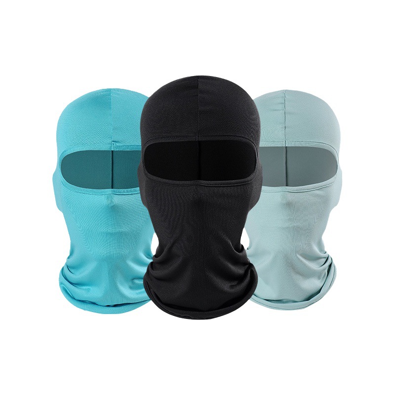 Máscara universal para ciclismo al aire libre para las cuatro estaciones, a prueba de viento, seda de leche, Lycra, equipo suave, forro para motocicleta, capucha de protección solar