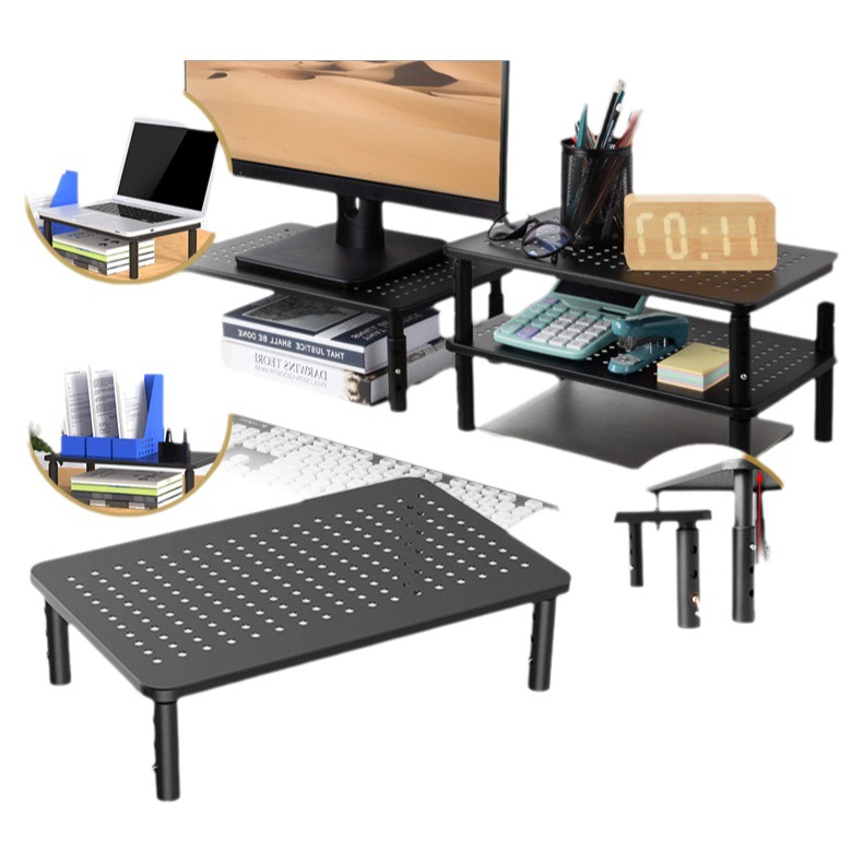 Monitor transfronterizo soporte de la computadora portátil ajustable base de escritorio rack de almacenamiento rack de aumento de altura