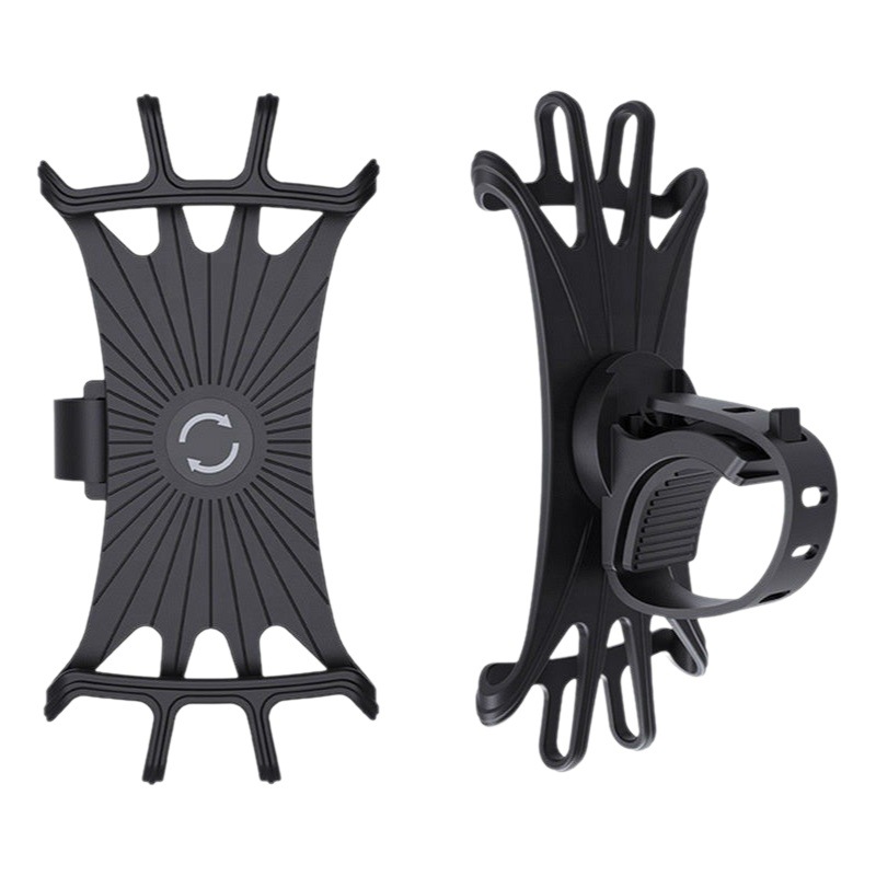 Fábrica al por mayor bicicleta soporte de teléfono móvil 360 grados giratoria de silicona multiusos soporte de teléfono móvil en stock