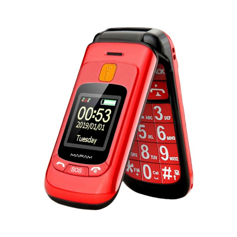 F899 Трансграничные продажи с двумя экранами раскладушка SOS большая кнопка пожилой компьютер функция пожилого мобильного телефона внешней торговли