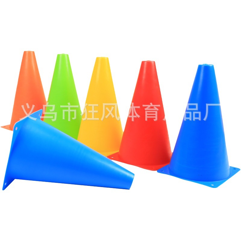 Wholesale football training roller skating logo bucket 18cm football cone obstacle cone bucket 6 inch ice cream bucket