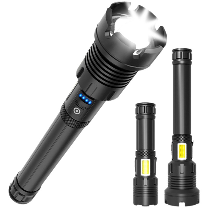 Fábrica al por mayor xhp160 linterna al aire libre camping p90 emergencia linterna recargable p70 linterna