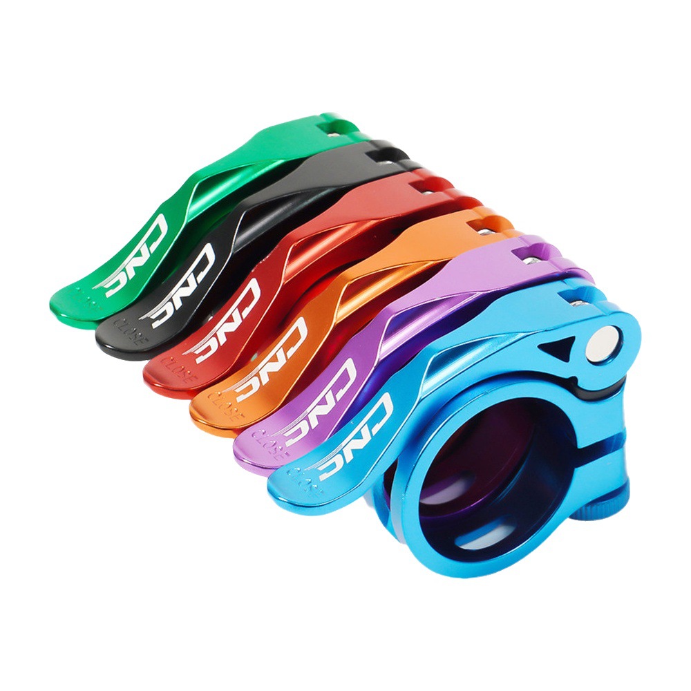 CNC carretera bicicleta de montaña abrazadera de asiento 31,8mm Abrazadera de asiento de aleación de aluminio 34,9mm varilla de asiento de bloqueo de liberación rápida