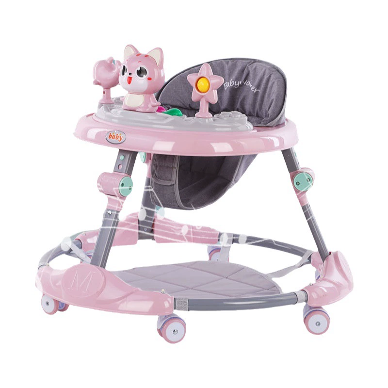 Новый ходунок для малышей с 7-ступенчатой регулировкой скорости, многофункциональное приспособление для обучения ходьбе для мальчиков и девочек.