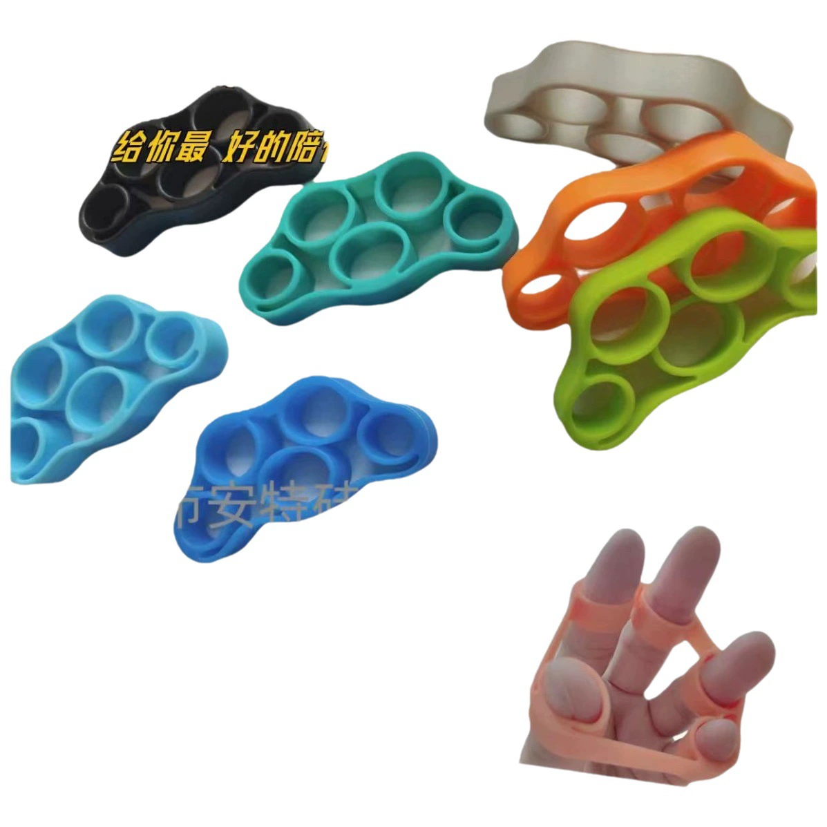 Фабрика силиконовый тренажер для пальцев кольцо для вытягивателя пальца