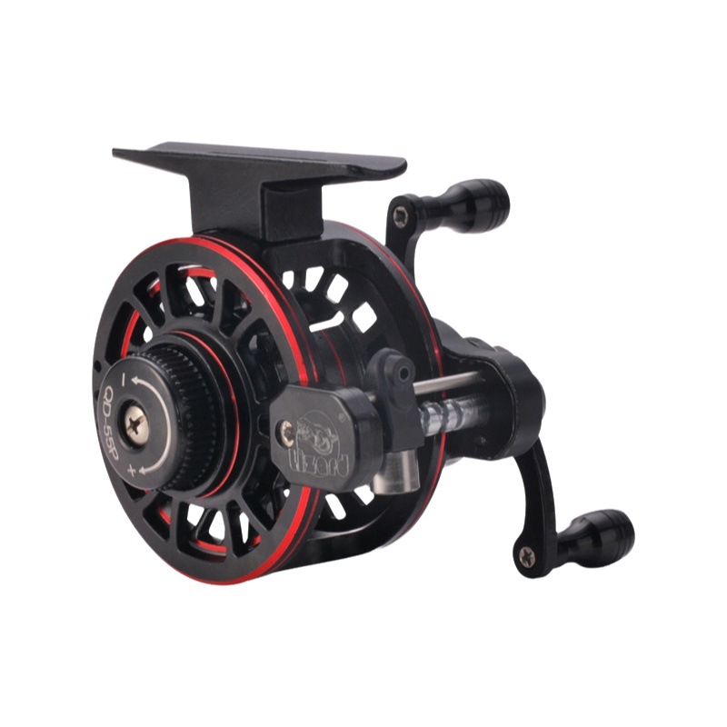 Comailong rueda delantera de metal completo relación de alta velocidad con cable de doble velocidad rueda de pesca de roca