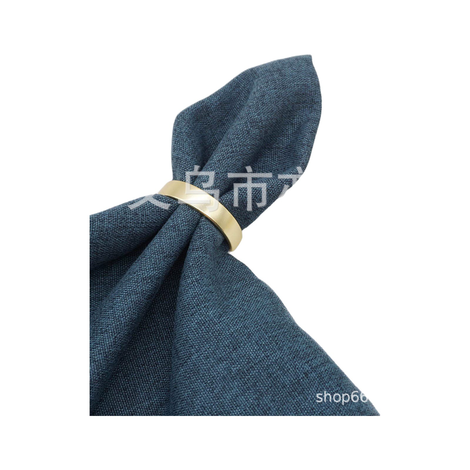 Transfronterizo Venta caliente popular servilleta anillo semicírculo servilleta de metal hebilla de mesa de hotel swing placa servilleta anillo fuente de fábrica