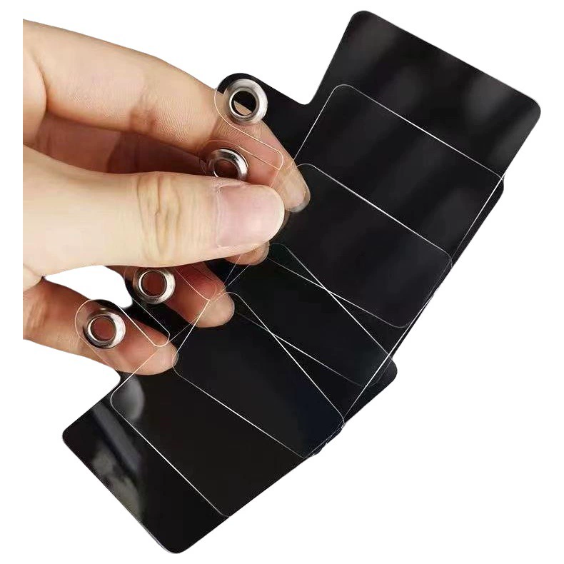 Ремешок для мобильного телефона фиксированная карта прозрачный твердый деликатный Чехол для мобильного телефона Универсальный Задний зажим съемный патч анти-потерянный