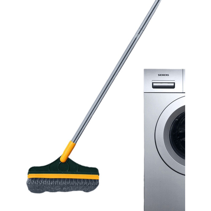 Cuarto de baño cepillo de piso cepillo de raspador sin ángulo muerto cepillo de separación cepillo de piso de cerdas cepillo de limpieza de baño dos en uno