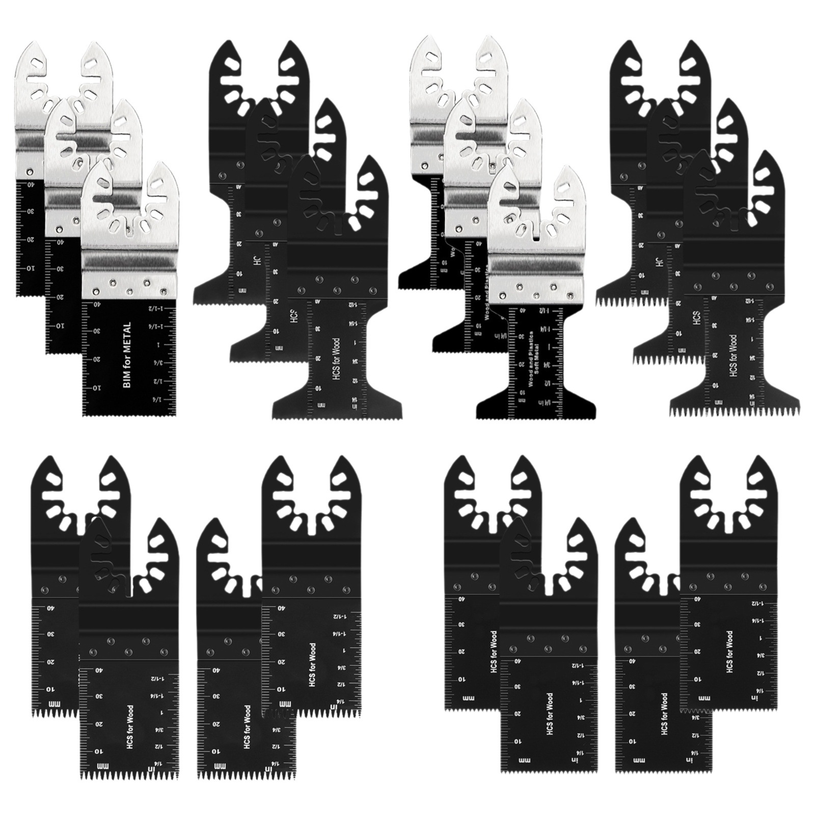 Traje de hoja de sierra universal Recortadora de borde de sierra universal 20 piezas traje combinación hoja de sierra transfronteriza Venta caliente