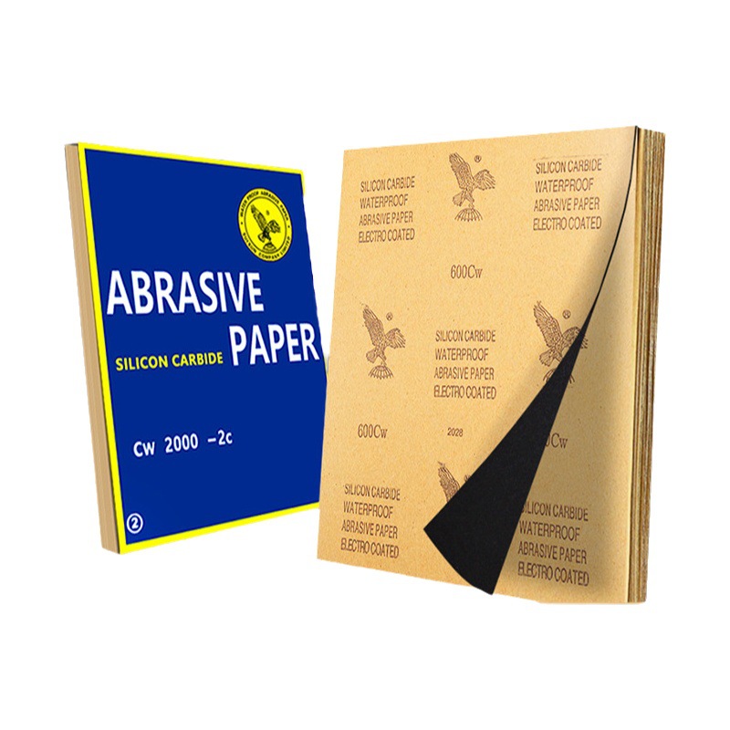 Fábrica en stock al por mayor 60-2000 malla águila papel de lija adecuado para amplio pulido húmedo y seco papel de lija impermeable