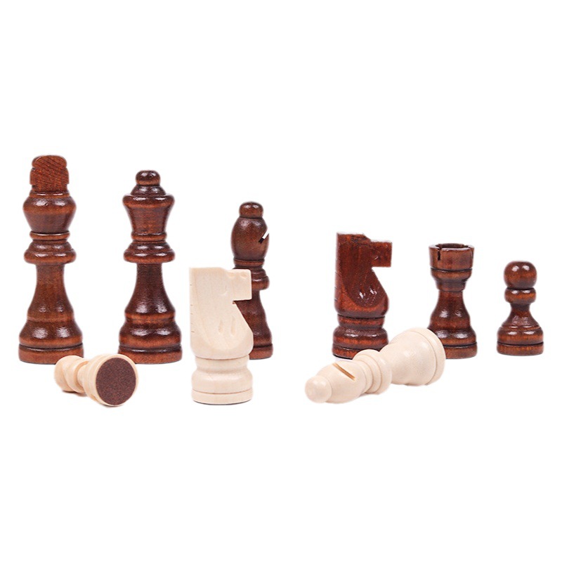 Factory direct solid wood wooden chess pieces chess pieces accessories 1 2 2.5 3 inches multi-size