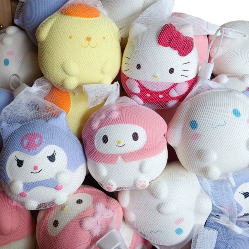 Аутентичная декомпрессия Sanrio с медленным отскоком, оптовая продажа, кукла ручной работы, кулон, детские игрушки, веселье