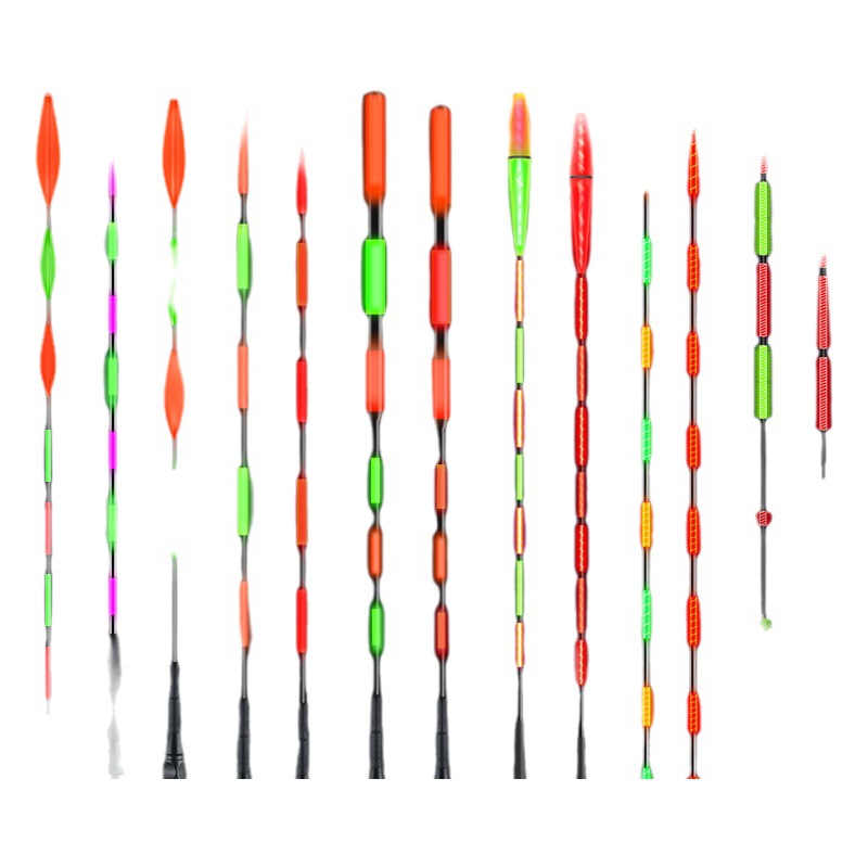 La deriva electrónica de la cola de la inducción de la gravedad mordedura de gancho de color que cambia la cola luminosa negrita cola objeto grande deriva cola de flotador de repuesto de luz fría