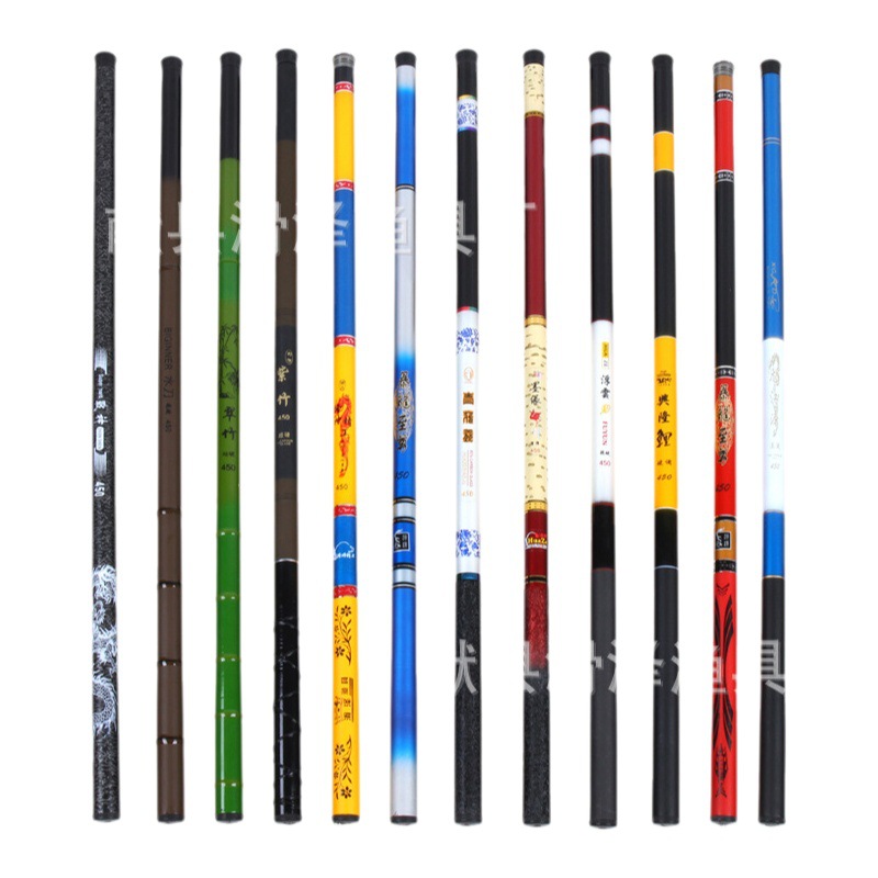 Fábrica al por mayor varilla de pesca de FRP 37 varilla de pesca de corriente ajustable varilla de pesca de sección corta varilla ajustable dura varilla de mano artes de pesca