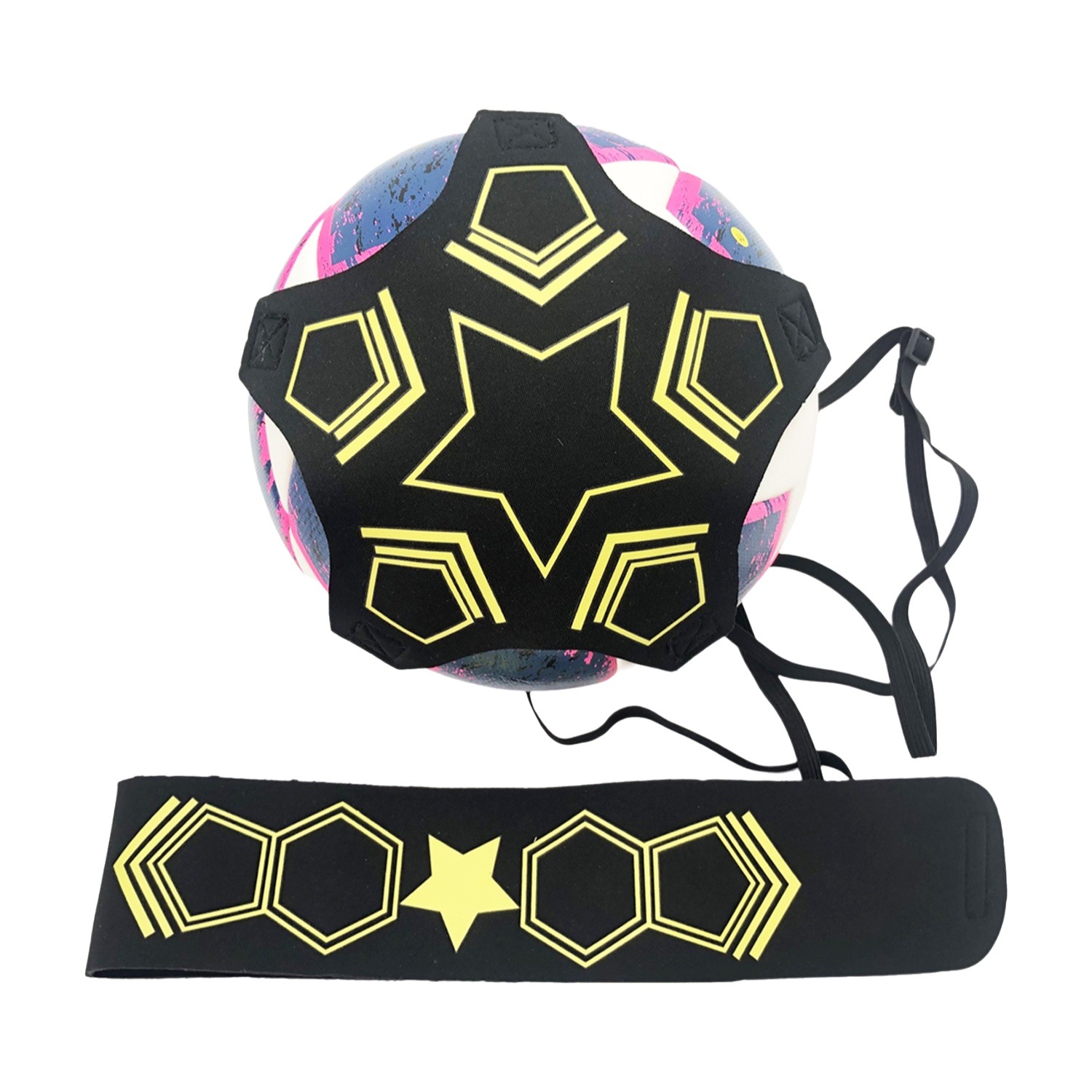 Factory direct supply diving material ball bag Velcro children's auxiliary training football training equipment ball belt