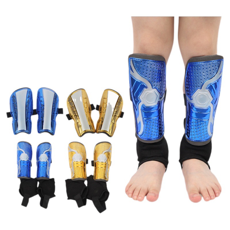 Deportes de fútbol al aire libre protector de pierna adultos niños entrenamiento de refuerzo protector de pantorrilla protector de pierna electrochapado