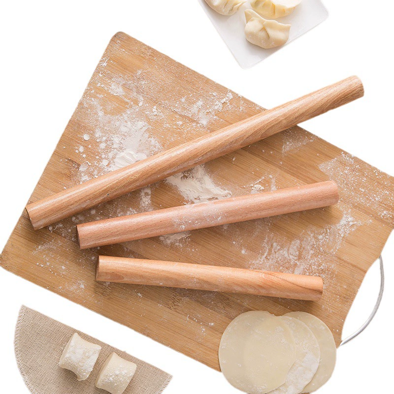 Натуральный бук Деревянная Скалка Твердая деревянная небольшая скрепка для пельменей Скалка Бытовая пельмень Палочка для пельменей Инструмент для выпечки