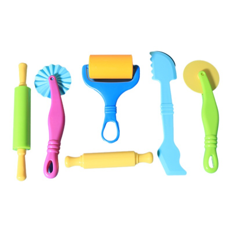 Juego de 9 cortadores de rodillo para niños, moldes coloridos de plastilina, herramientas de arcilla para manualidades, cuchillo para bricolaje.