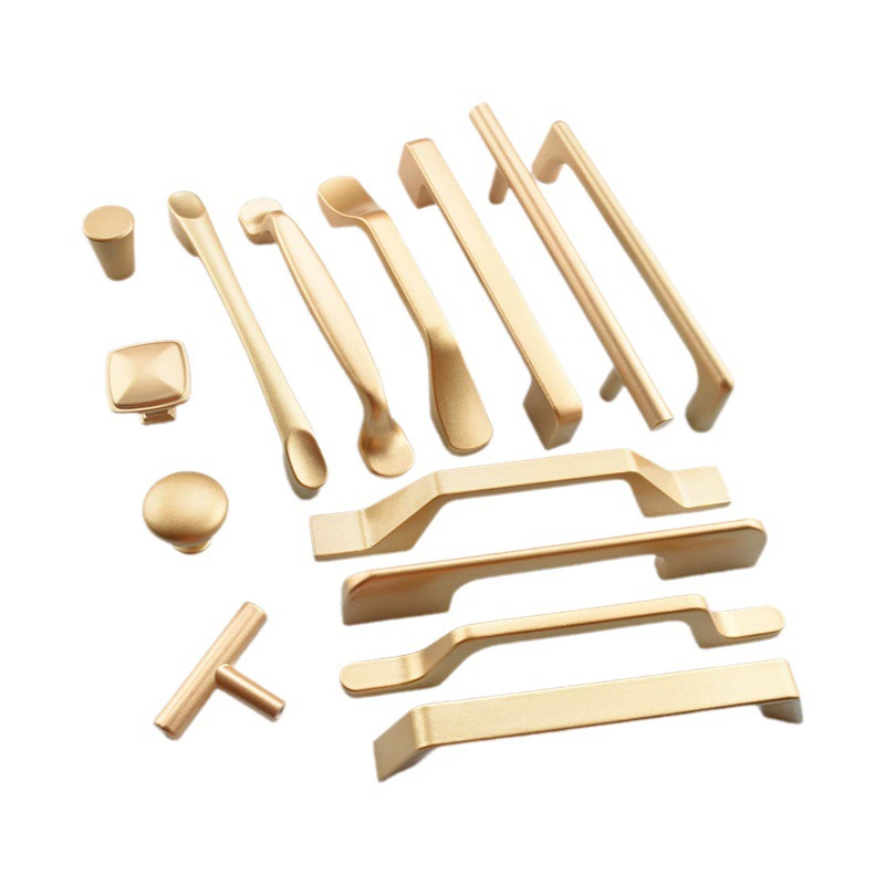 Золотая ручка шкафа шкаф ручка из алюминиевого сплава скандинавский твердый Простой ящик шкаф для обуви дверная ручка оборудование одно отверстие