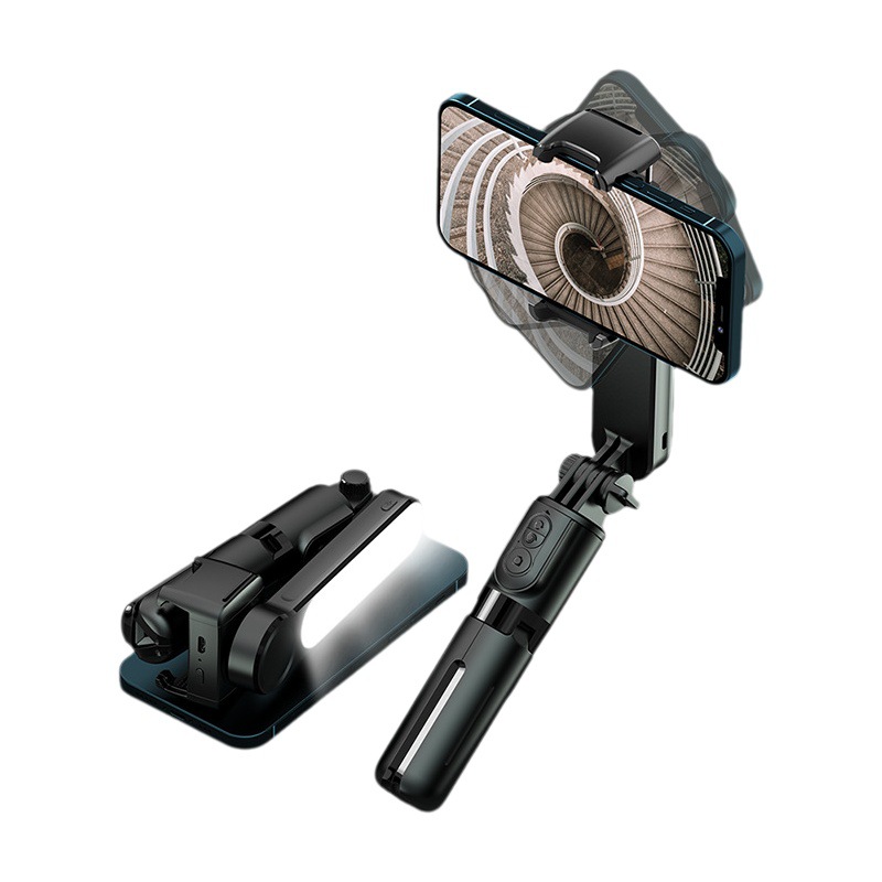L09 estabilizador de mano Bluetooth selfie stick belleza relleno luz anti-vibración VLOG de un solo eje mini estabilizador PTZ