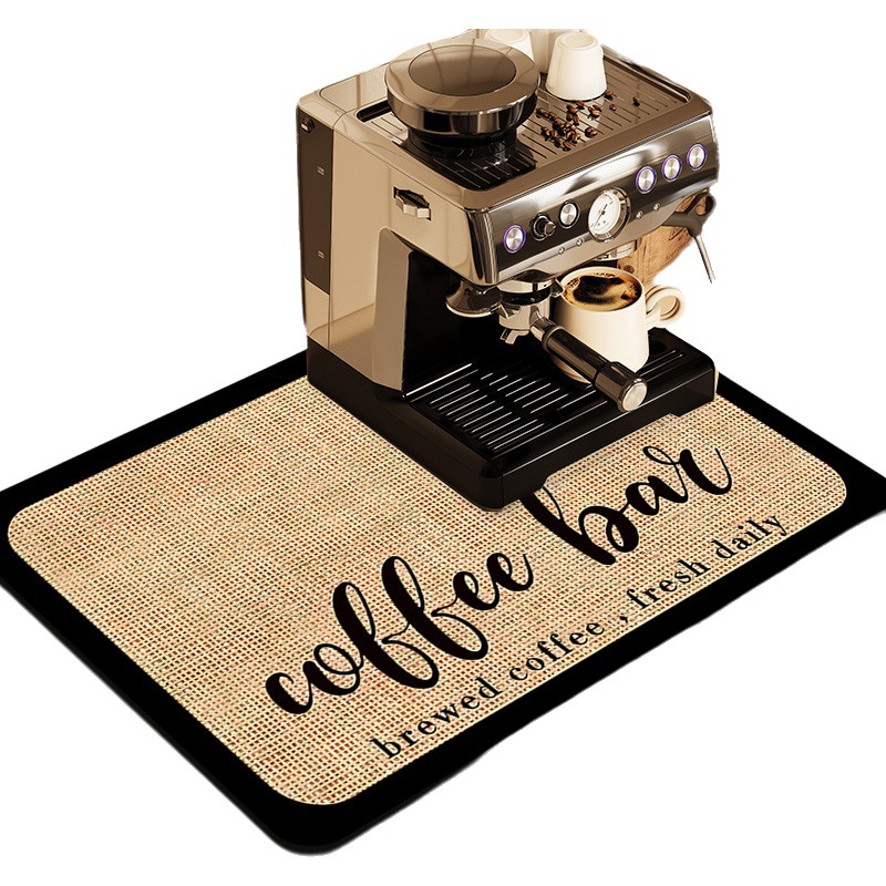 Máquina de café de barro de diatomeas transfronteriza absorbente estera de secado rápido estera de drenaje de mesa de cocina estera de aislamiento de mesa de comedor de lujo al por mayor