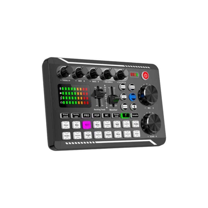 Versión en inglés transfronteriza F998 tarjeta de sonido en vivo TikTok Kuaishou Internet celebridad juego de grabación de anclaje teléfono móvil computadora Universal