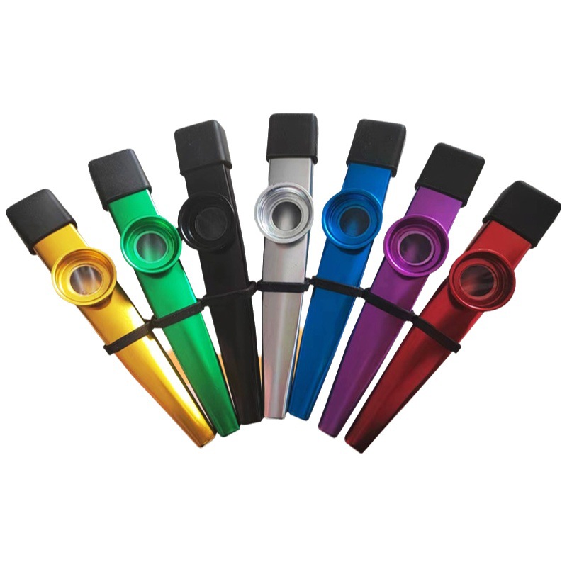 Early Kidshood Education Kazoo Kidsren's Musical Instrument Teaching Aids DIY Paper Flute Wholesale Metal Kazoo