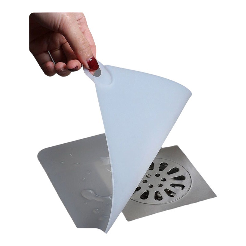 Desagüe estera de piso desodorante a prueba de insectos cubierta de desagüe de piso baño anti-bloqueo de sellado estera de silicona anti-olor piso desagüe