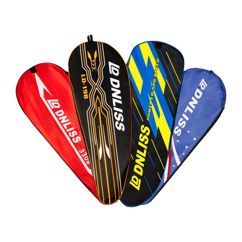 Cubierta de raqueta de bádminton cubierta protectora bolsa portátil paquete único 2 unids cubierta de raqueta bolsa de pelota bolsa de bádminton bolsa de raqueta bolsa de tela