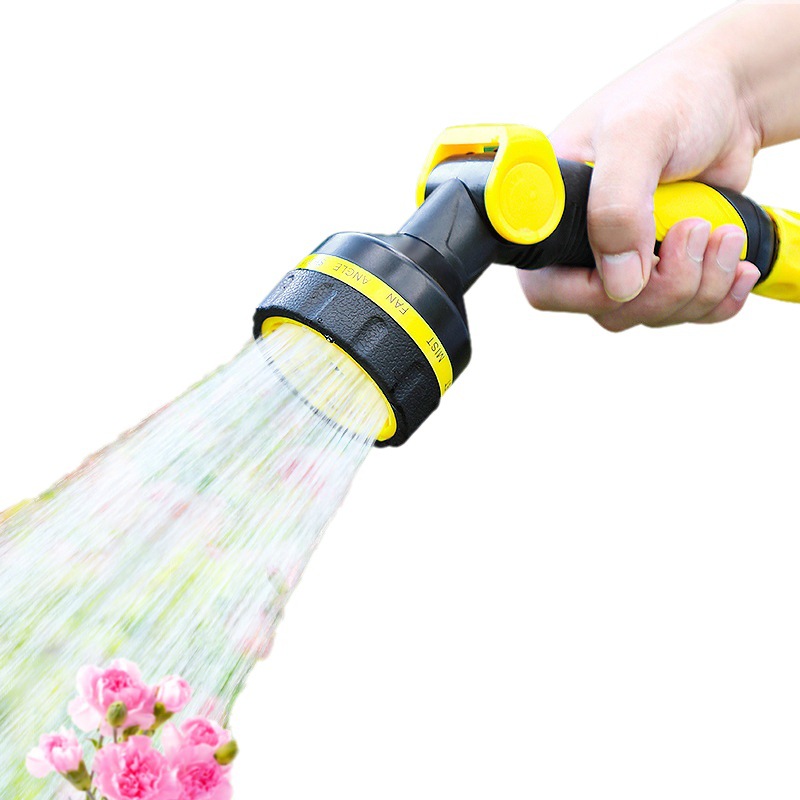 10 Función de riego de jardín pistola de agua de riego de jardín artefacto regar verduras rociador jardinería ducha manguera de tubería de agua del hogar