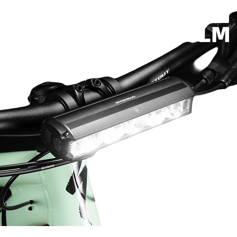 OFFBONDAGE faro de bicicleta carga USB luz fuerte linterna impermeable ciclismo ultrabrillante batería de larga duración