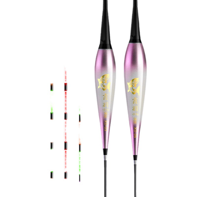 Alta sensibilidad mordedura gancho cambio de color flotador electrónico flotador luminoso día y noche de doble uso Detección de gravedad objeto grande plata carpa flotador