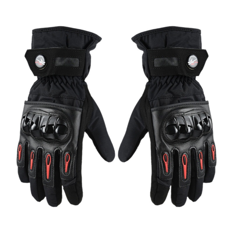 Guantes de motocicleta guantes de invierno guantes de motocicleta dedo largo a prueba de viento caliente impermeable resistente a la caída de carreras Knight guantes de los hombres
