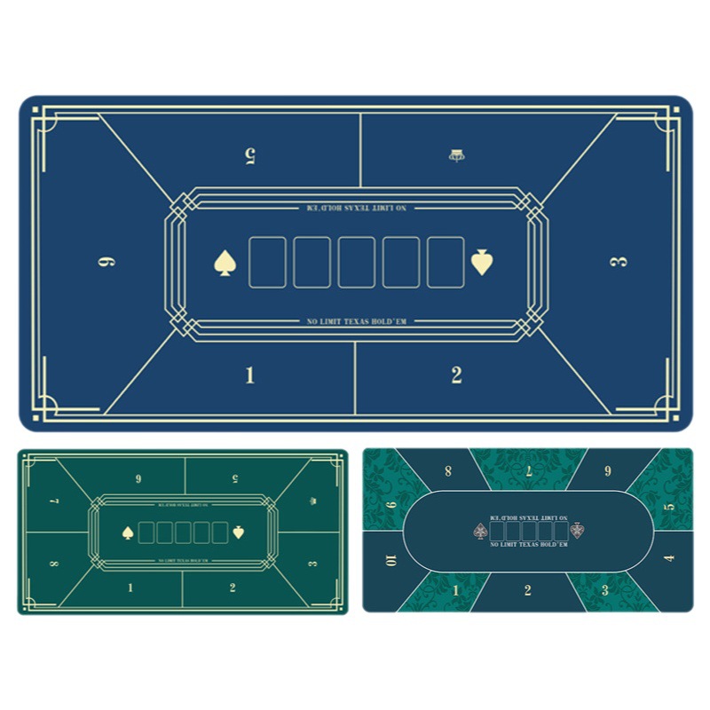Tejas jugando a la tarjeta mantel estera redonda mesa cuadrada estera de goma estera de mesa dedicada Mahjong chip juego estera